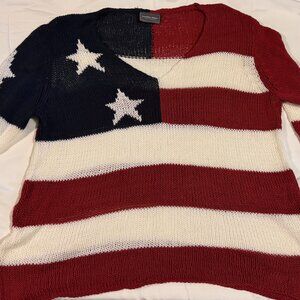 American flag Wooden Ships Sweater